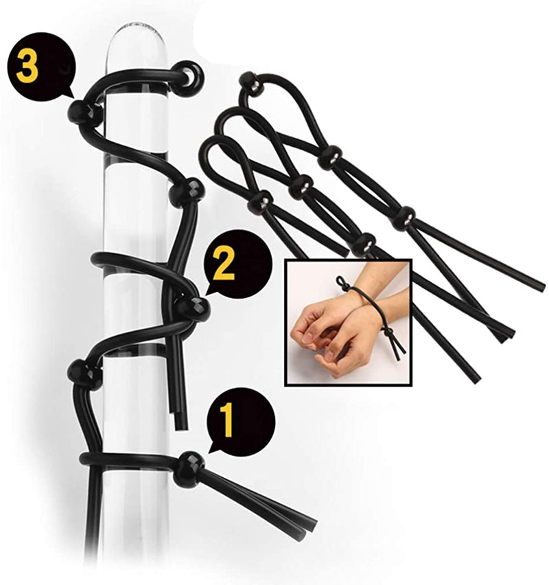 [adult-novelties] - [sex-toys] - Guy Ties Adjustable Cock Rings • CHOOSE SIZE 