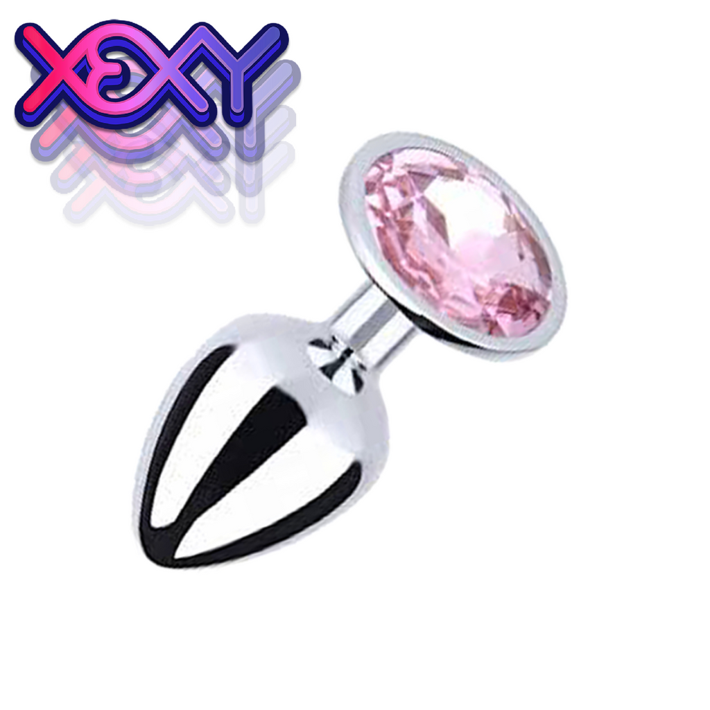 Anal Beginner Plug | Pink Jewel Small Butt Plug Ass Play Anal Training Anal Beginner Plug | Pink Jewel Small Butt Plug Ass Play Anal Training