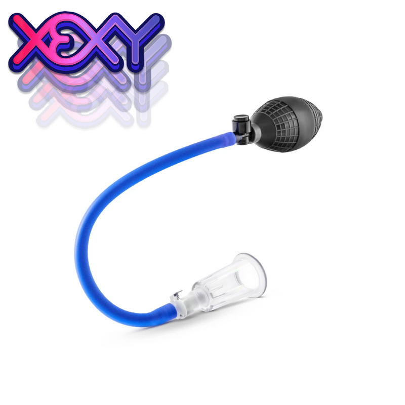 Clitoris & Nipple Vacuum Blue Pump System Suction enlarger pumping kit