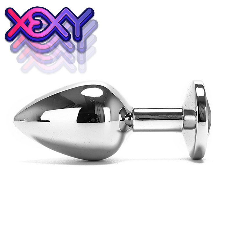 Silver Anal Plug Jeweled Trainers Silver Anal Plug Jeweled Trainers